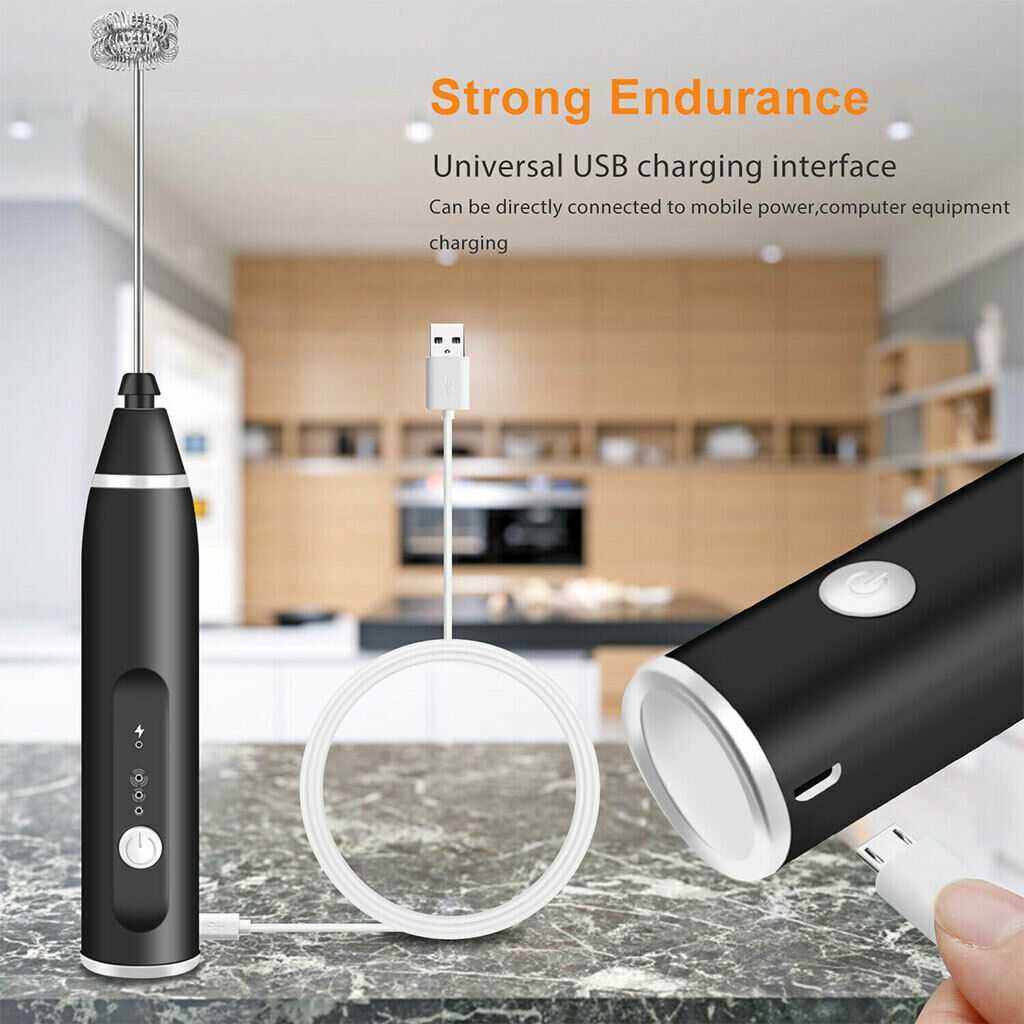 Electric Milk Frother Egg Foam Coffee Maker For Milk Cappuccino Whisk Tools Practical Kitchen Baking Tool For Coffee Chocolate