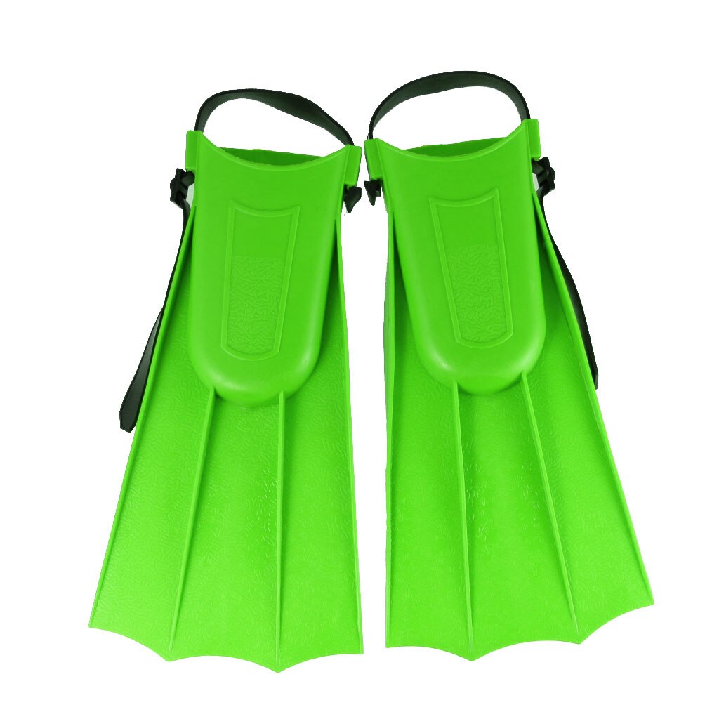 Duiken Flippers Duiken Vinnen Verstelbare Zwemvliezen Training Lange Flippers Duiken Zwemmen Snorkelen Met Verstelbare Riem: M Green
