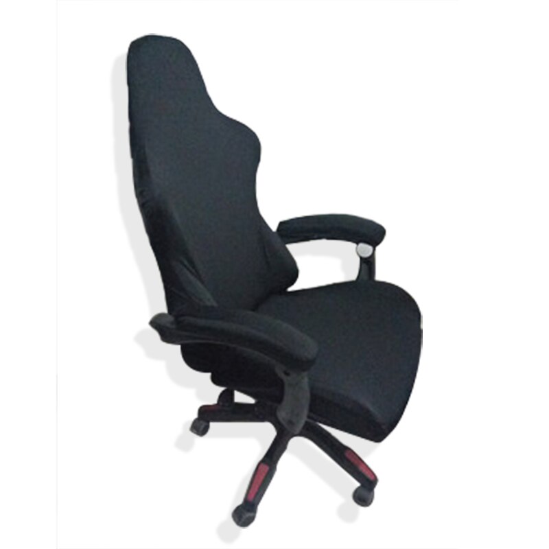 Stor størrelse sædebetræk til computer stol sædetaske stretch kontorstol betræk elastisk spandex stol betræk spisestue dække