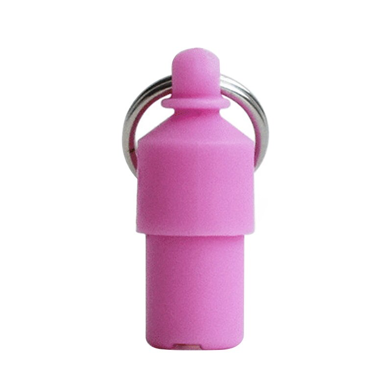 Pendentif d'adresse Anti-perte pour animaux de compagnie, 1 pièce, pour chien, chat, identification, nom, étiquette, carte d'identité, Tube de rangement, accessoires pour chiens: Pink