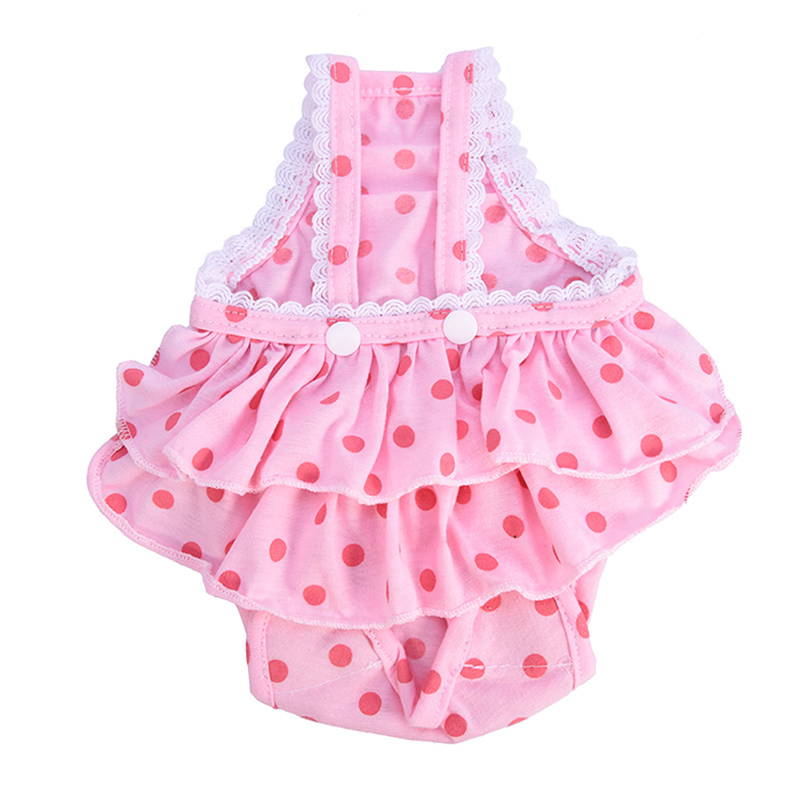 Prinses Chihuahua Hond Broek Met Dot Tutu Rok Kostuum Roze Paars Borstband Sanitaire Verstelbare Ondergoed Luiers Korte: pink / Xl