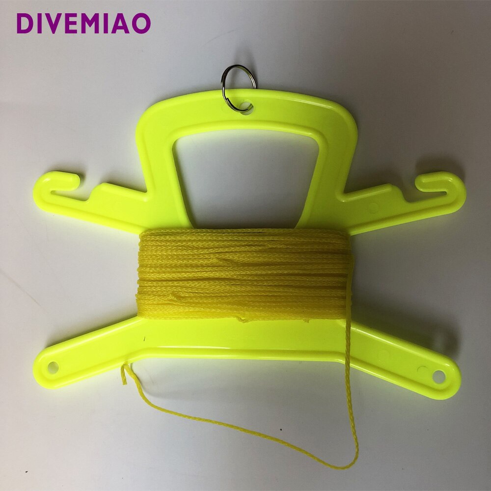 Floating Line Holder Reel with 23M line hand rope holder for scuba diver spearfishing freediving watersport