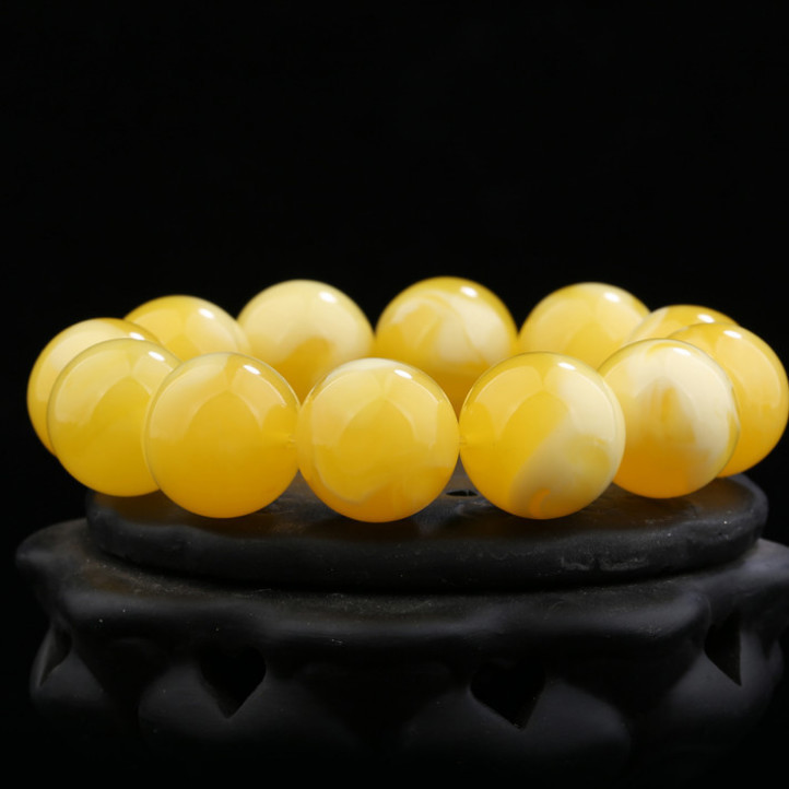 Armbinde aus gefettetem bienenwachs für damen und #39 , runde perlen, altes bienenwachs-buddha-perlen-Armbinde, handgefertigt #39 beliebtes verkaufsprodukt