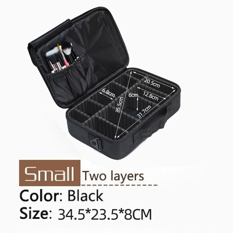 Women Cosmetic Bag Travel Makeup Make Up Box Cosmetics Pouch Bags Beauty Case For Makeup Artist: green