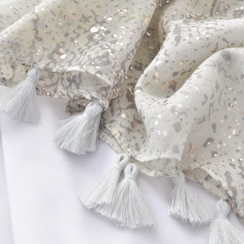 Phle Snake Print Sjaal Zilver Flash Sjaal Sjaal Vrouwen Fabriek