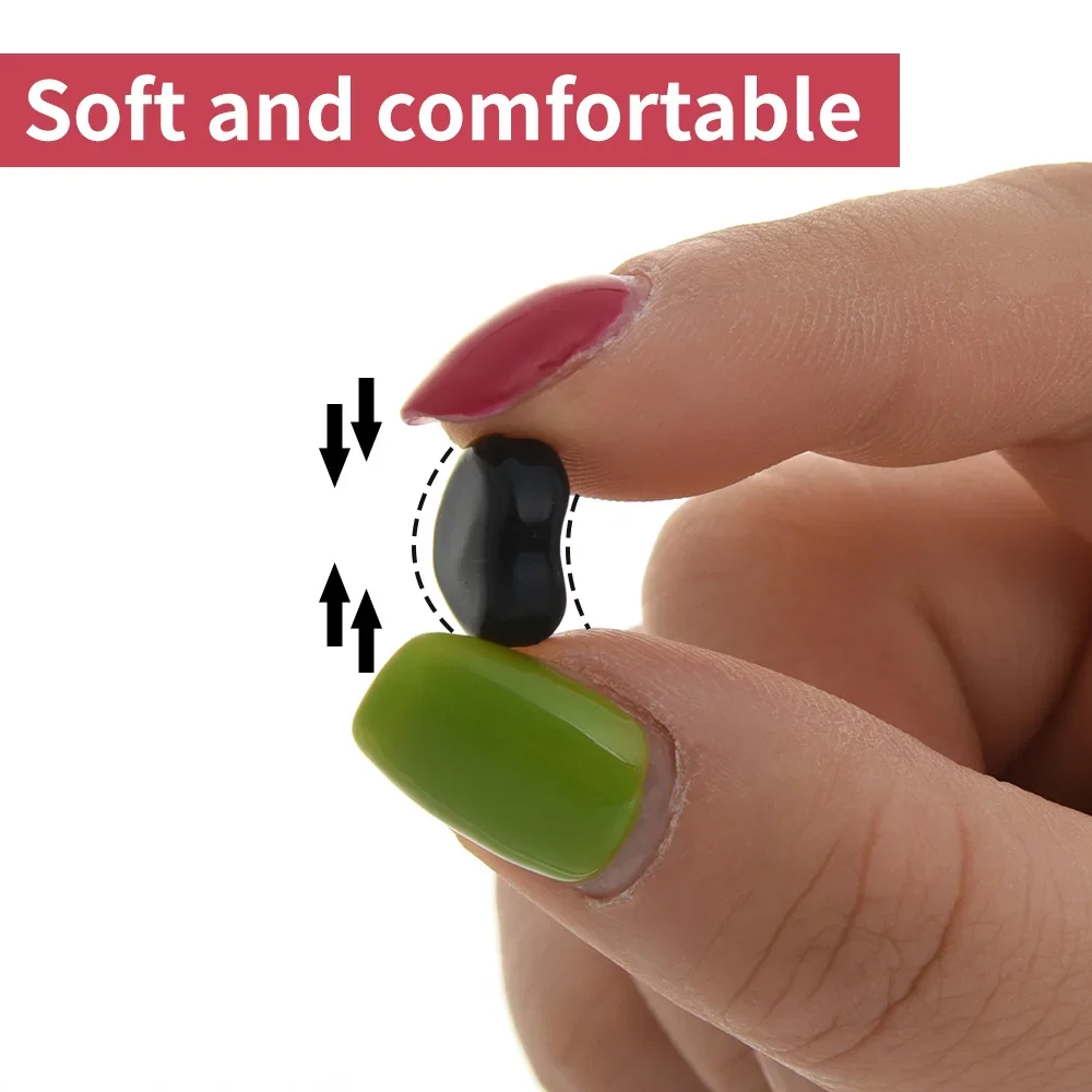 10Pcs Transparent Silicone Anti-slip Eyeglass Ear Hooks Round Retainer Holder Elastic Glasses Ear Hook EyeGlasses Accessories