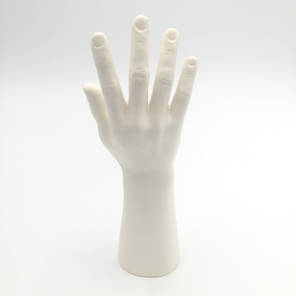Maniquí de mano para hombre, negro, blanco, amarillo, piel, joyería para dedos, reloj de uñas, anillo, pulsera para guantes, soporte, 3 colores, 1 ud.