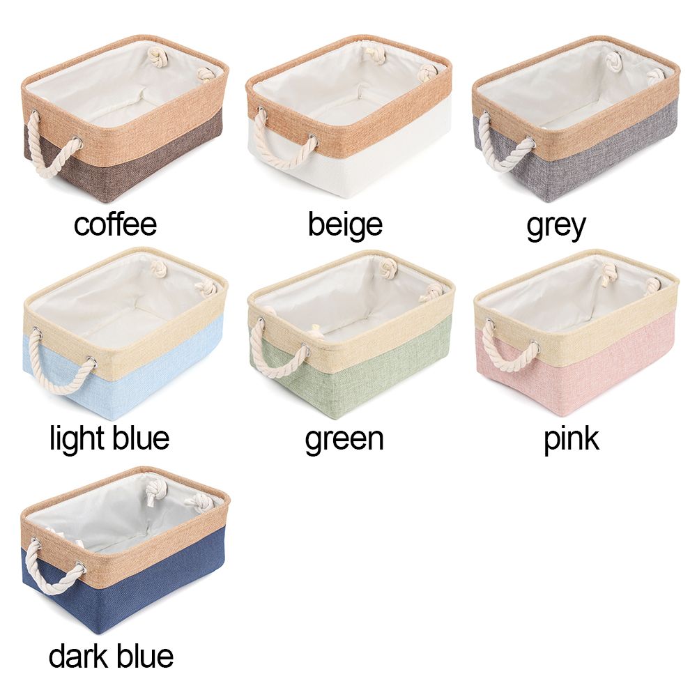 Portable Linen Sundries Sorting Basket, Home Supplies Organizer, Folding Box for Underwear Socks, Baby Toys Storage
