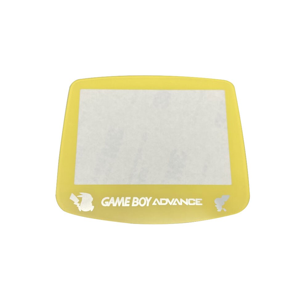 Original Größe Glas objektiv spiegel abdeckung für GAMEBOY ADVANCE GBA Bildschirm Objektiv Protector Abdeckung SFC IQUE/Schwarz Objektiv/klar 16 Farben: Yellow Lens