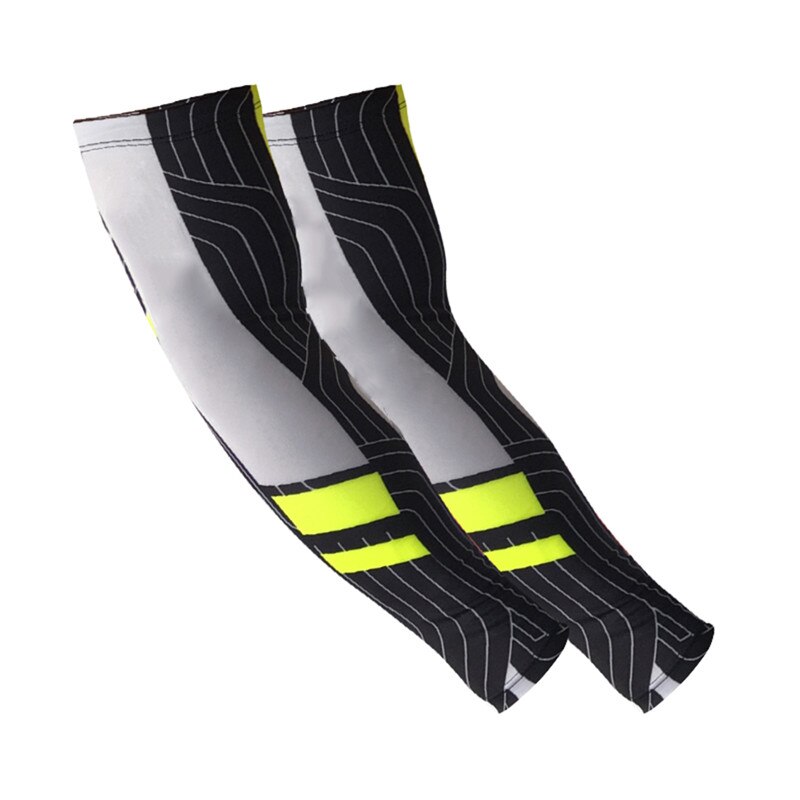 Riding cuffs comfortable summer sun protection equipment basketball volleyball running riding breathable arm sleeve: Green / M