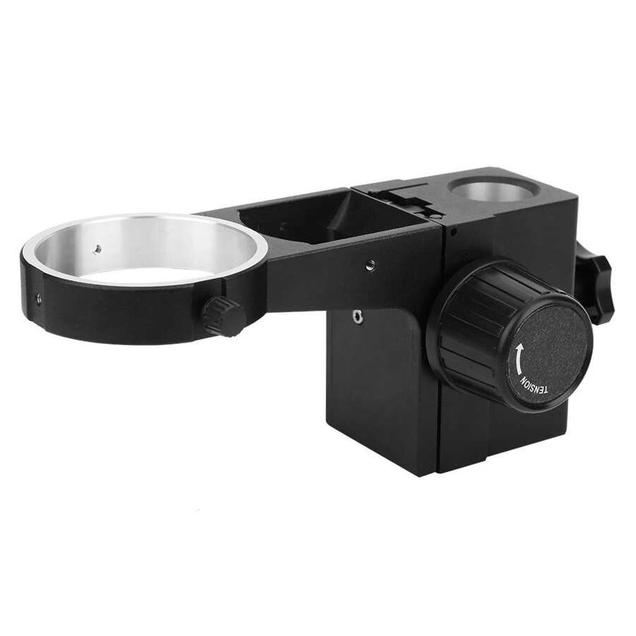Black Aluminum Alloy Stereo Microscope Focusing Bracket Rack Accessory for Repair Maintaining Microscope Accessory
