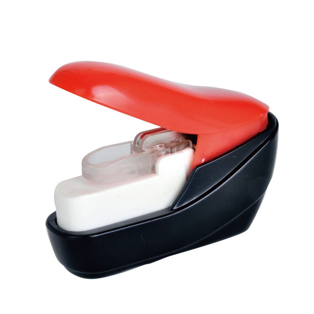 1Pcs Mini Draagbare Stapleless Nietmachine Naaldloze Nietmachine Nietmachine Studenten Briefpapier Kantoorbenodigdheden