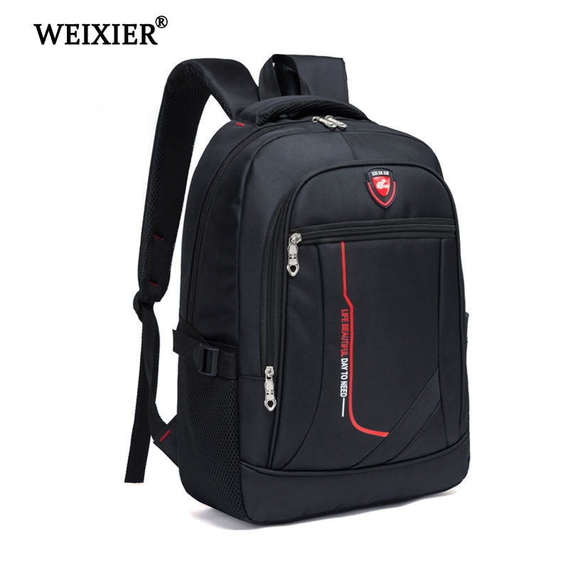 WEIXIER Multifunctional Large Men Capacity Student Schoolbag Casual School Backpack Male Oxford Travel Man's Simple Bag