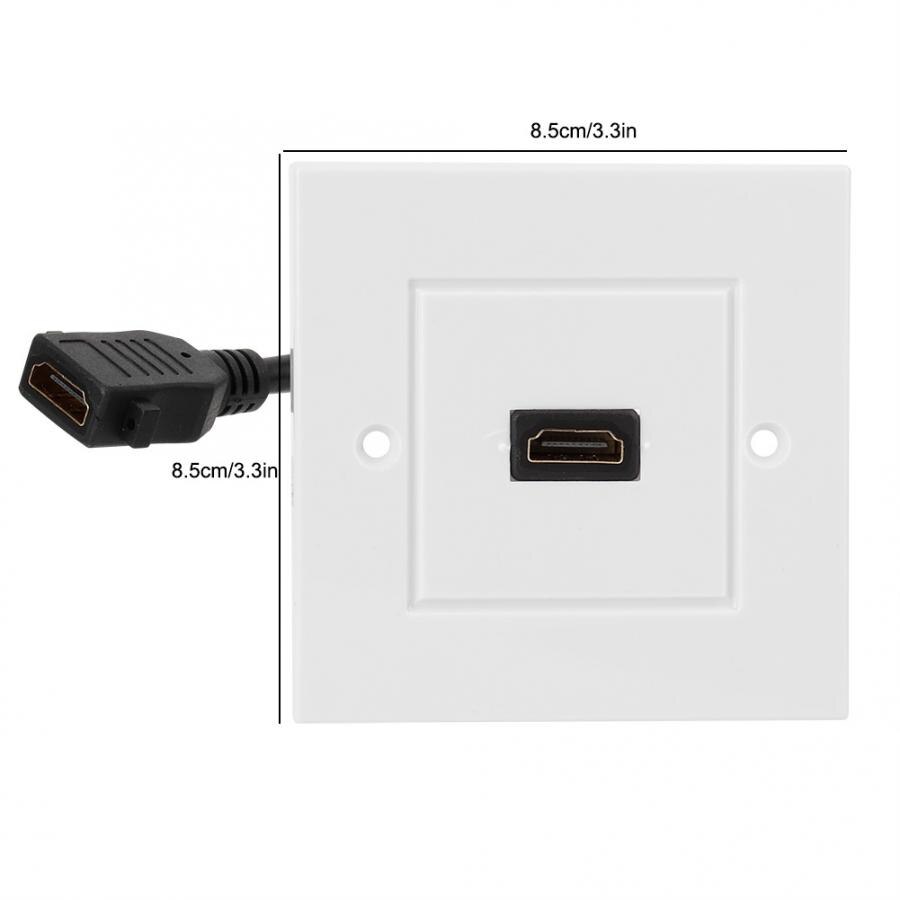 HDMI Strip Line Single Port Panel Socket Home Office Company Decoration Electric Board US Standard