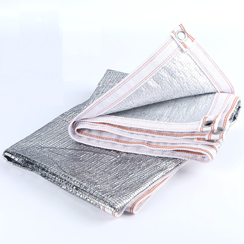 99% Aluminiumfolie Zon Zonnezeilen Outdoor Reflecterende Zon Onderdak Zonnescherm Netto Sails Water Proof Kamer Cooling Zonwering Netto