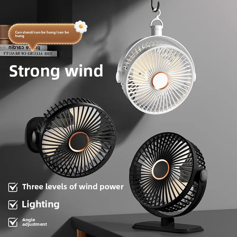 Ultra Quiet USB Small Desk Fan 90° Tilt Portable Wall Fan 4 Speeds Personal Cooling Fan for Office Home Travel Battery Operated