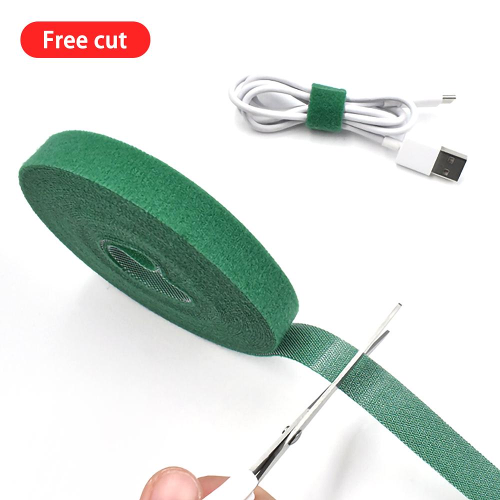 Farverig nylon plante bandage velcro binde have plante form tape nylon plante bandage ultra tynd velcro binde havetilbehør