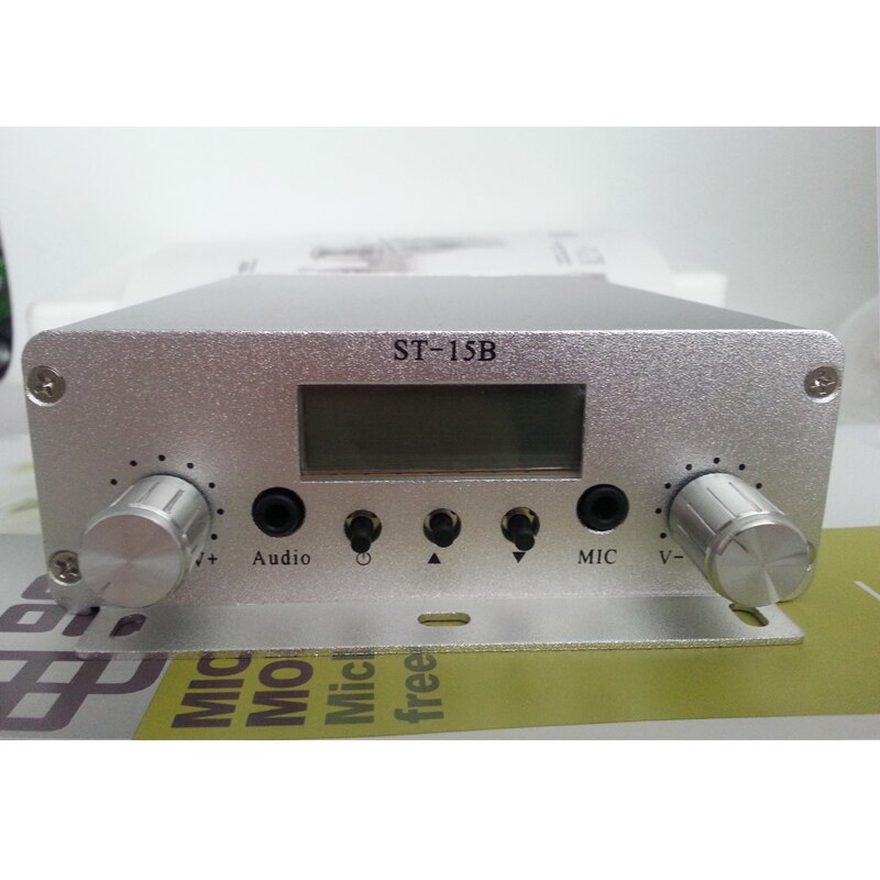 Broadcast-Transmitter Fm-Radio ST-15B Stereo PLL 15W 87mhz-108mhz