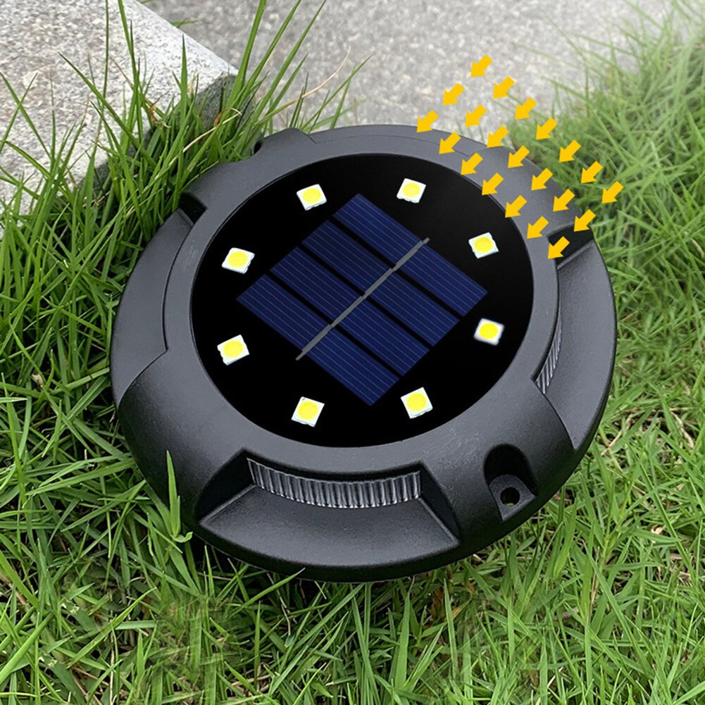 4 Stuks Led Solar Tuin Licht Solar Power Energie Grond Gazon Lamp Met Gevoelige Lichtsensor Waterdichte Outdoor Verlichting