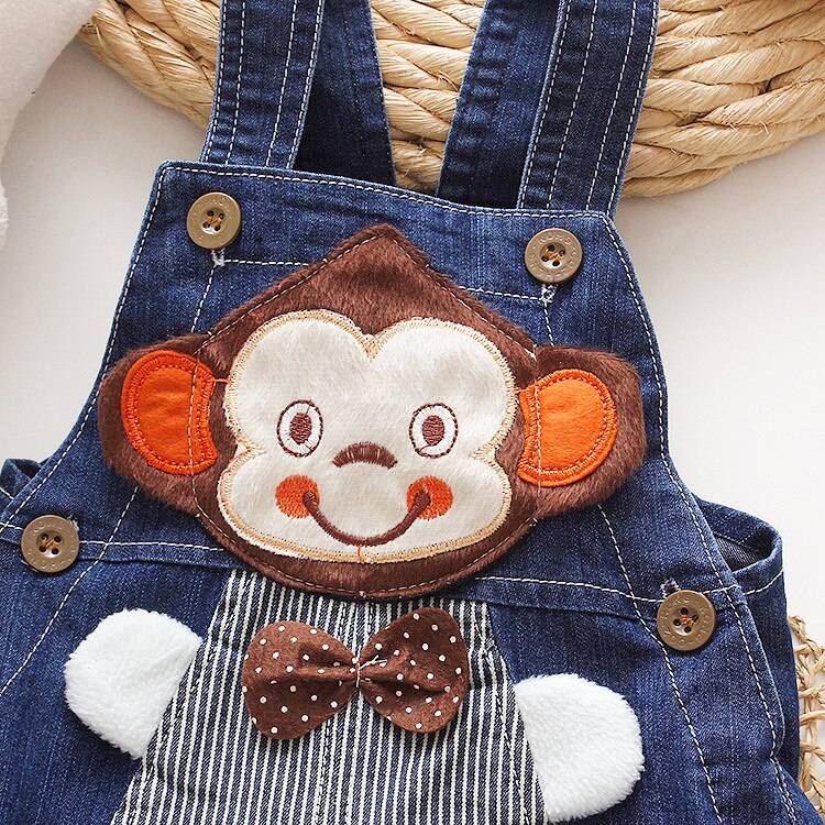 Diimuu Zomer Zuigelingen 1-3Y Kids Baby Jongens Denim Korte Broek Kleding Kinderen Jongen Toevallige Korte Overalls Cartoon Print Kleding