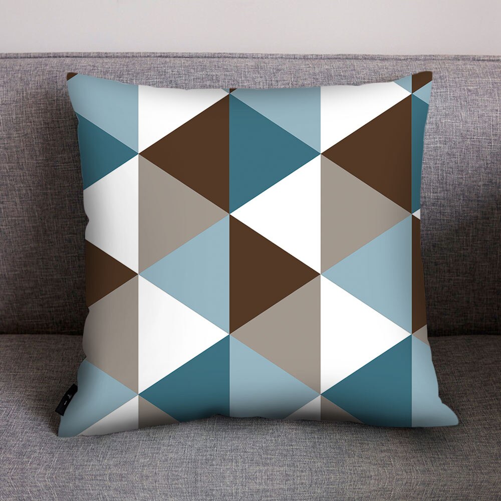Nordic Decoratieve Sofa Kussens Print Polyester Kussensloop Fluwelen Kussenhoes Kamer Decoratie Zijden Kussensloop: C