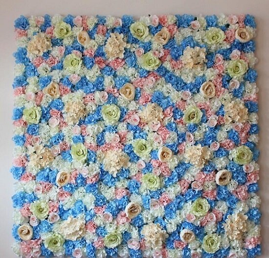 40 x 60cm silke rose blomster væg bryllup dekoration baggrund champagne kunstig blomst blomster væg romantisk bryllup indretning: Som foto 3
