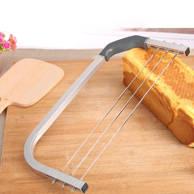 Adjustable Large 3 Blades Cake Cutter Interlayer Cake Slicer DIY Household Baking Tools Leveler Stainless Steel Cut Saw
