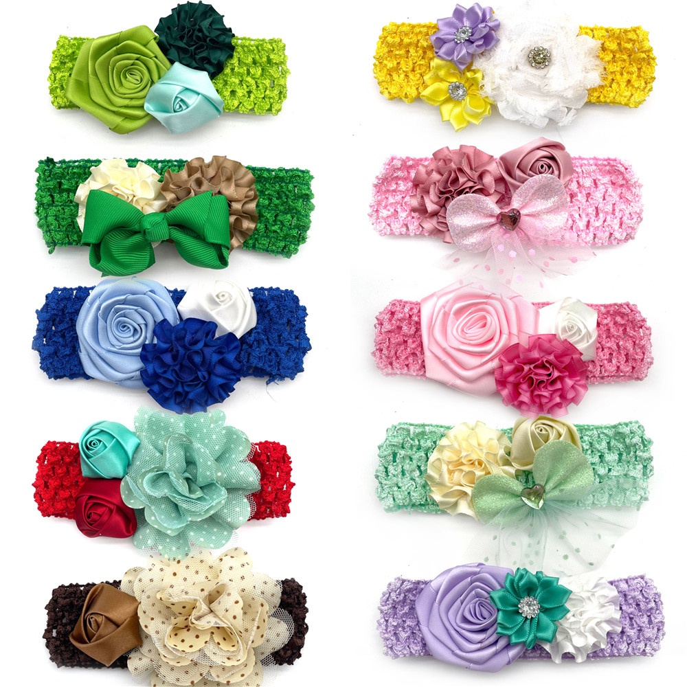 30/50 stuks hond bloemen vlinderdas met elastische band roze bloemen meisje jongen hond verzorging product voor kleine midden grote hond strikjes: M / WHITE