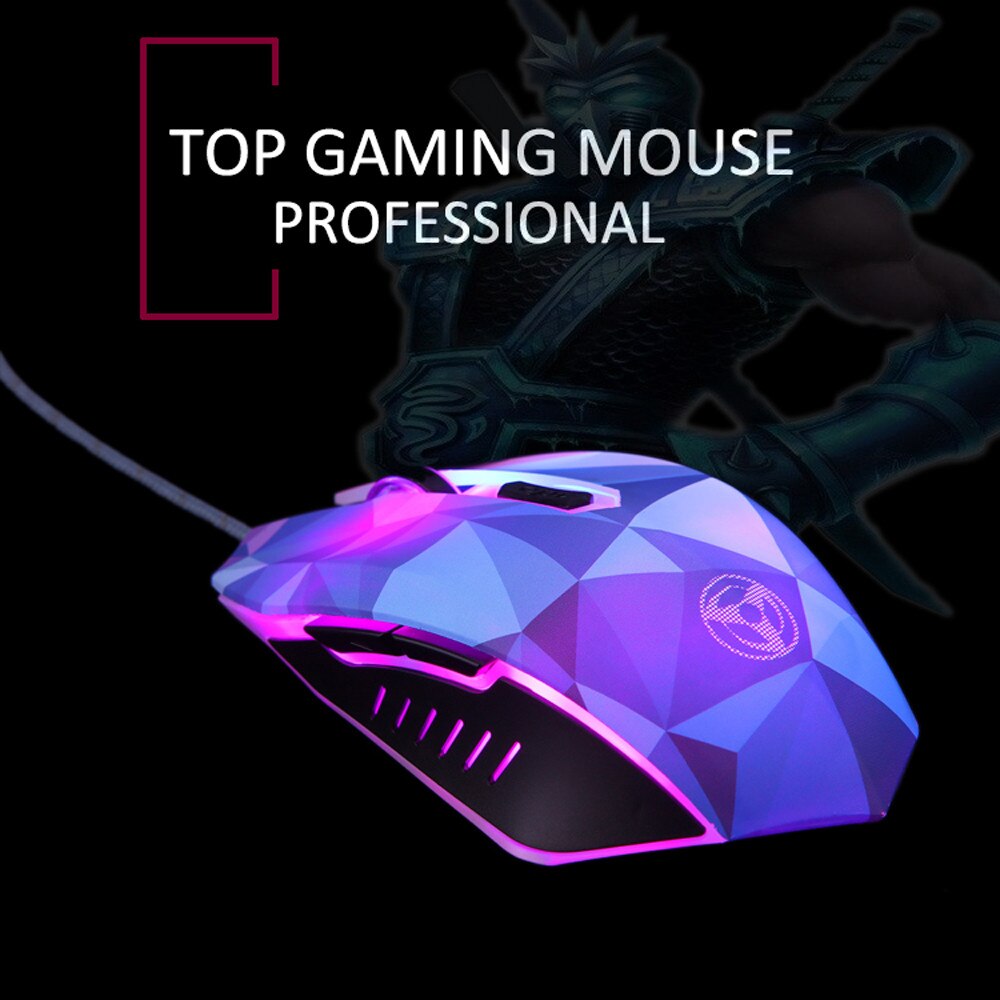 The Diamond Version Of The Illusion MODAO 3200DPI Wired Mouse With 7 Circular Pc Desktop Office Entertainment Laptop Accessories