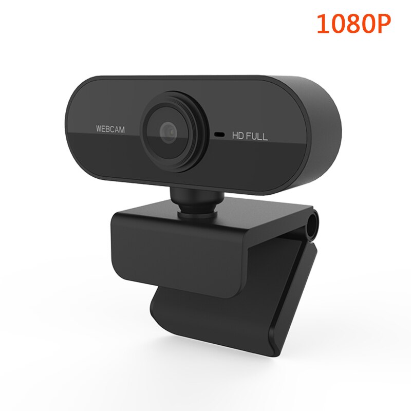 Full Hd 1080P Webcam Usb Mini Computer Camera Ingebouwde Microfoon, Flexibele Draaibare, voor Laptops, Pc Desktop Webcam Camera: 1080P