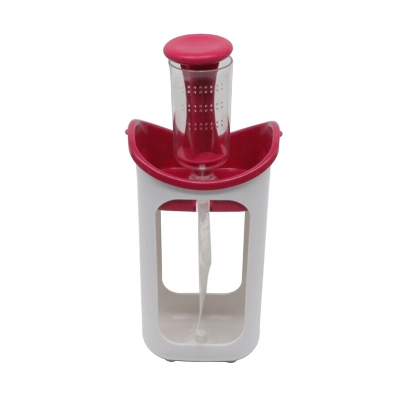 Squeeze estação de alimentos caseiro diy sacos dispensador de alimentos para bebê máquina de embalagem de armazenamento suco purê pacote de alimentação bolsas: Red
