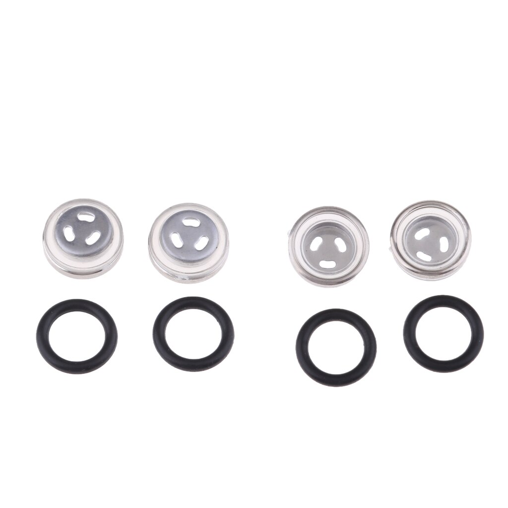 4-Piece Sight Mirror Gasket Rubber Seal Gasket for Master Cylinder Reservoir