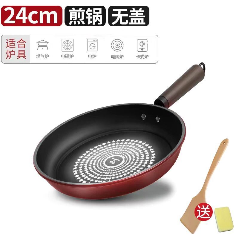 Band Marble Stone Nonstick Frying Pan with Heat Resistant Plastic Handle,Granite Induction Egg Skillet,Dishwasher Safe: C