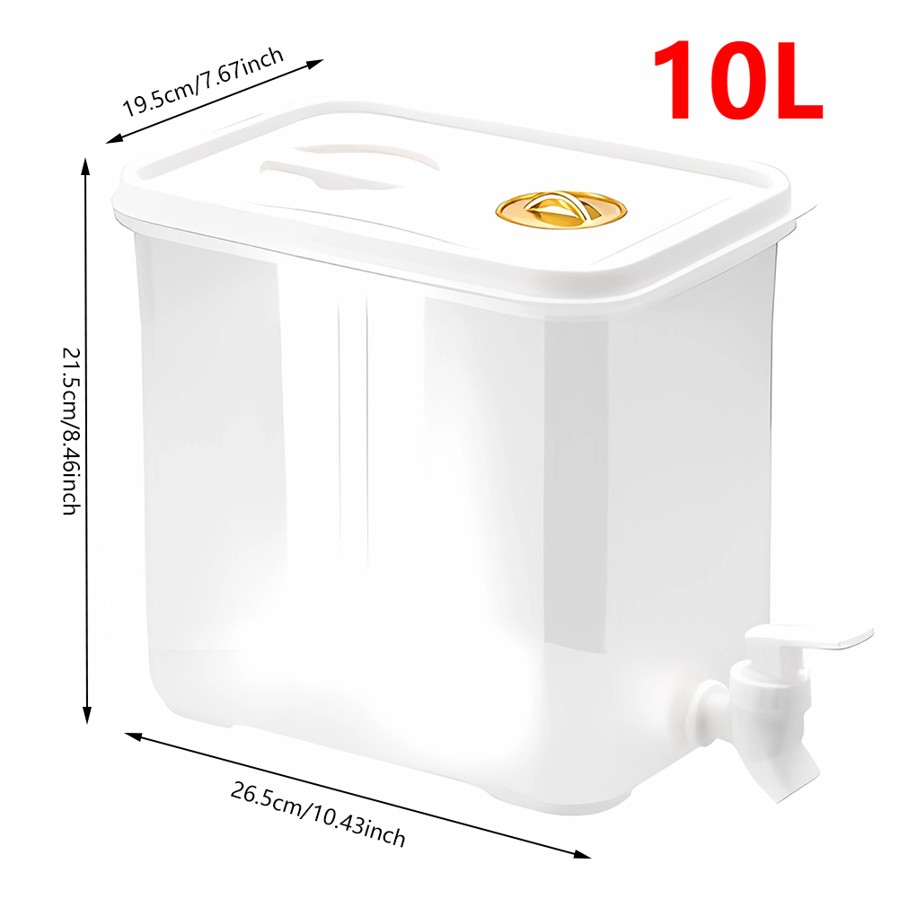 4L Koelkast Koelkan Plastic Koelkast Waterdispenser Multifunctionele Drankdispenser Grote Capaciteit voor Keuken Koelkast: Lichtgrijs