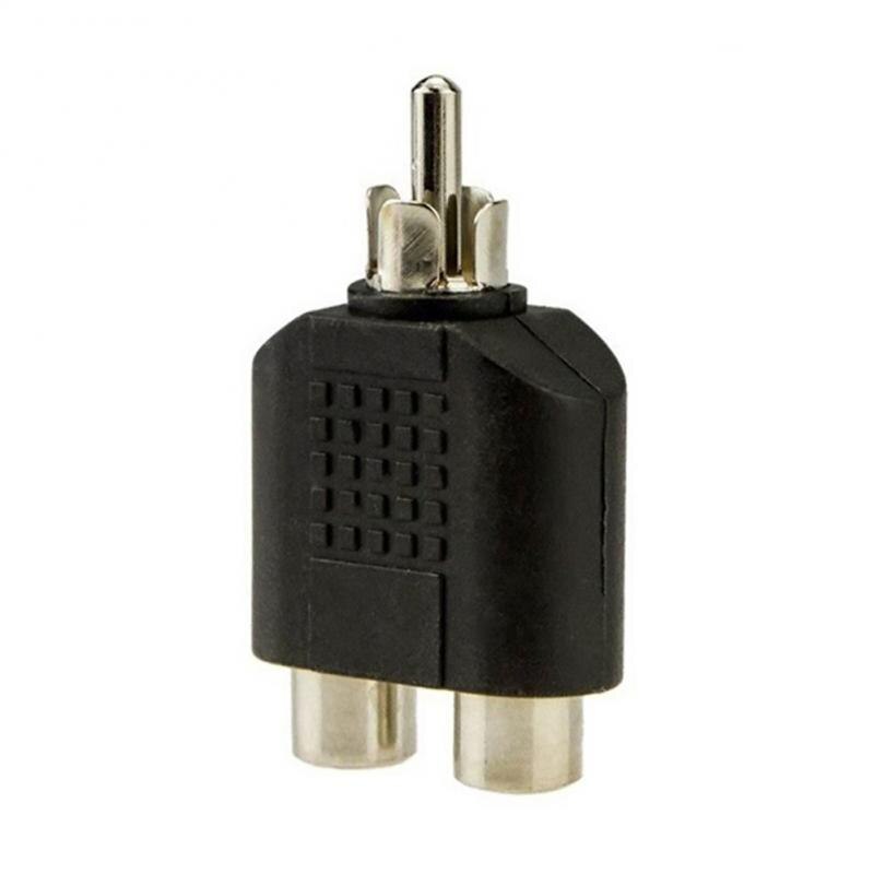 RCA Y Splitter Audio Video Plug Converter 1-Male to 2-Female Splitter Adapter Kit Color AV Jack RCA Plug To Double Video Plug