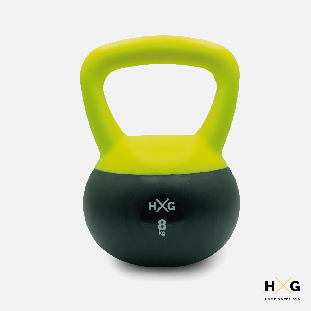 Kettlebell o Pesa Rusa 8kg, 12kg Y 16kg, PVC rellena de Fina Arena de Acero, Ideal para Ejercicios y Entrenamientos de musculaci