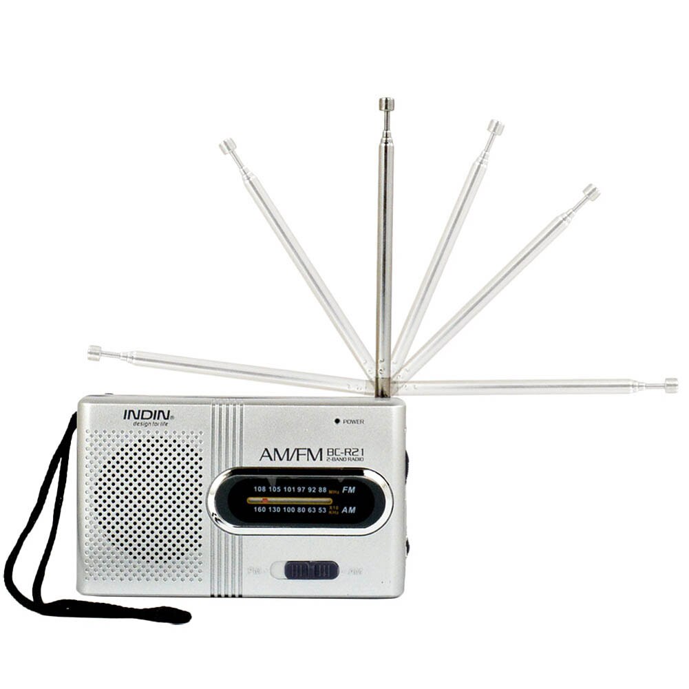 Mini Portable AM/FM Radio Telescopic Antenna Radio Pocket World Receiver Speaker VH99