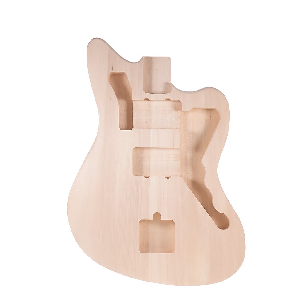 Guitar Blank Basswood DIY Electric Guitar Unfinished Body Guitar Barrel Blank Basswood Guitar Body Replacement Parts