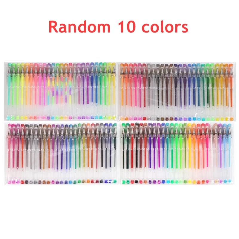 100/5Pcs Gel Pen Set 100 Colored Gel Pens for Coloring Books Drawing Doodle Crafts Scrapbooks Journaling Planner School Supplies: Yellow