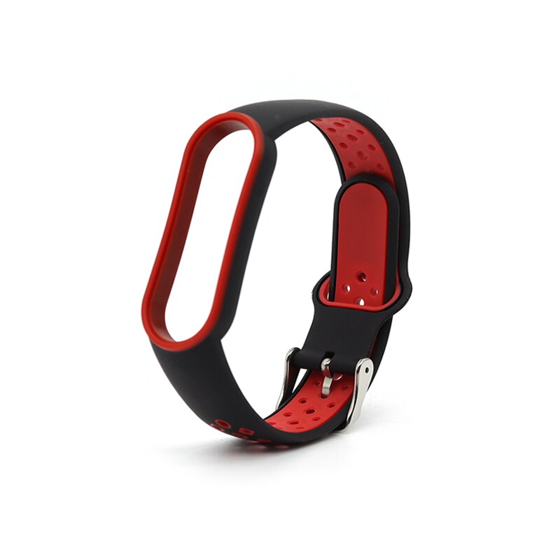 Para Xiaomi Mi Band 5 4 3 6 Correa de doble Color pulsera de silicona reemplazo para Xiaomi Band 4 MiBand 3 5 6 correas de banda: S / Beige