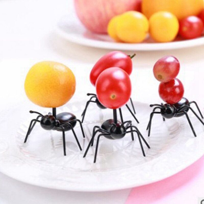 12 unids/lote frutas palillo cena hormigas en forma de elegir pastel snacks postres tenedores casa cocina Gadgets vajilla