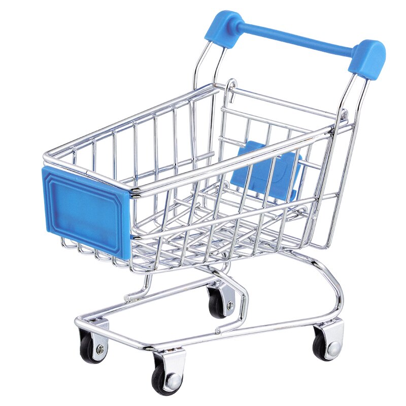 Mini jouet caddies petit jouet pour animaux de compagnie supermarché Handcart panier utilitaire panier de stockage stockage à la maison: G93770