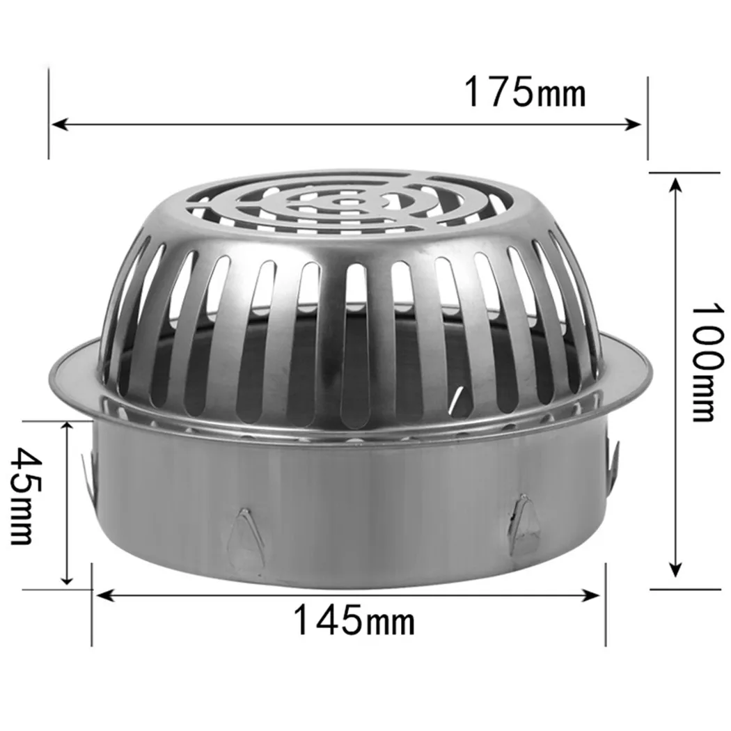 Sink Drain Afvoerputje Blad Grille Gutter Zeef Bescherming Blad Val Gutter Rvs Filter Stopt Blad Drains Douche: green