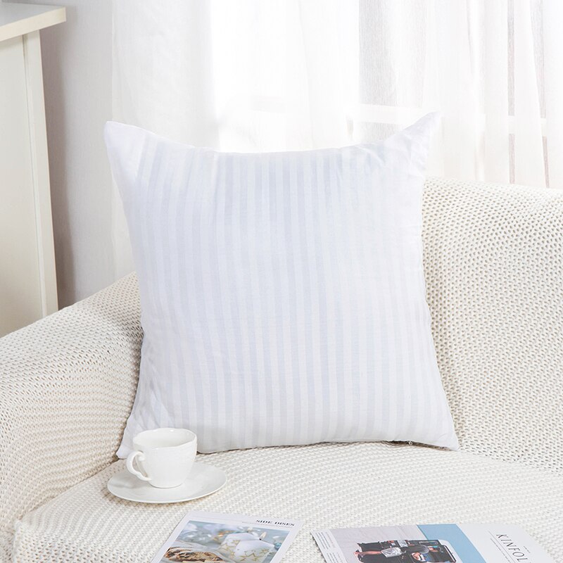 Zachte Kussens Met Katoen Filler Cushioned Pillows18x18 "Kussens Voor Slapen Comfort Kussens: WHITE