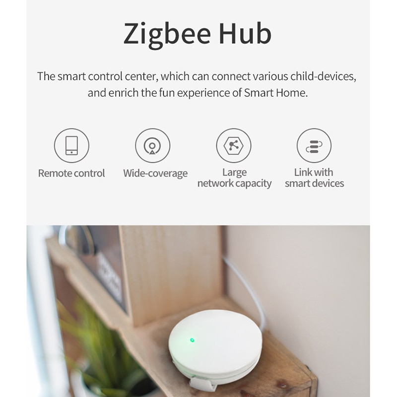 EWelink Zigbee Hub Smart Home PIR Sensor de puerta Sensor de temperatura y humedad Sensor domótica escena alarma de seguridad Kit