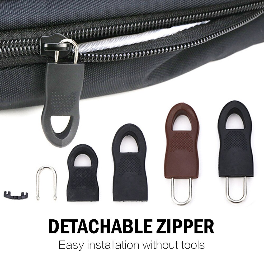 8Pcs/Lot Replacement Zipper Puller For Clothing Zip FixerTravel Bag Suitcase Backpack Zipper Pull Fixer For Tent DIY Sewing Tool