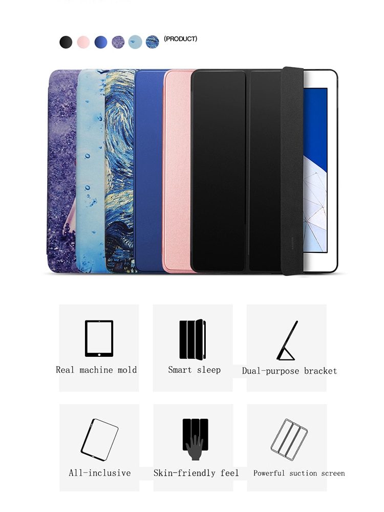 Samsung Galaxy Tab E 9.6 9.6'' tablet case Flip PU Leather Smart wake sleep Trifold coque with stand for SM-T560 T561 Funda