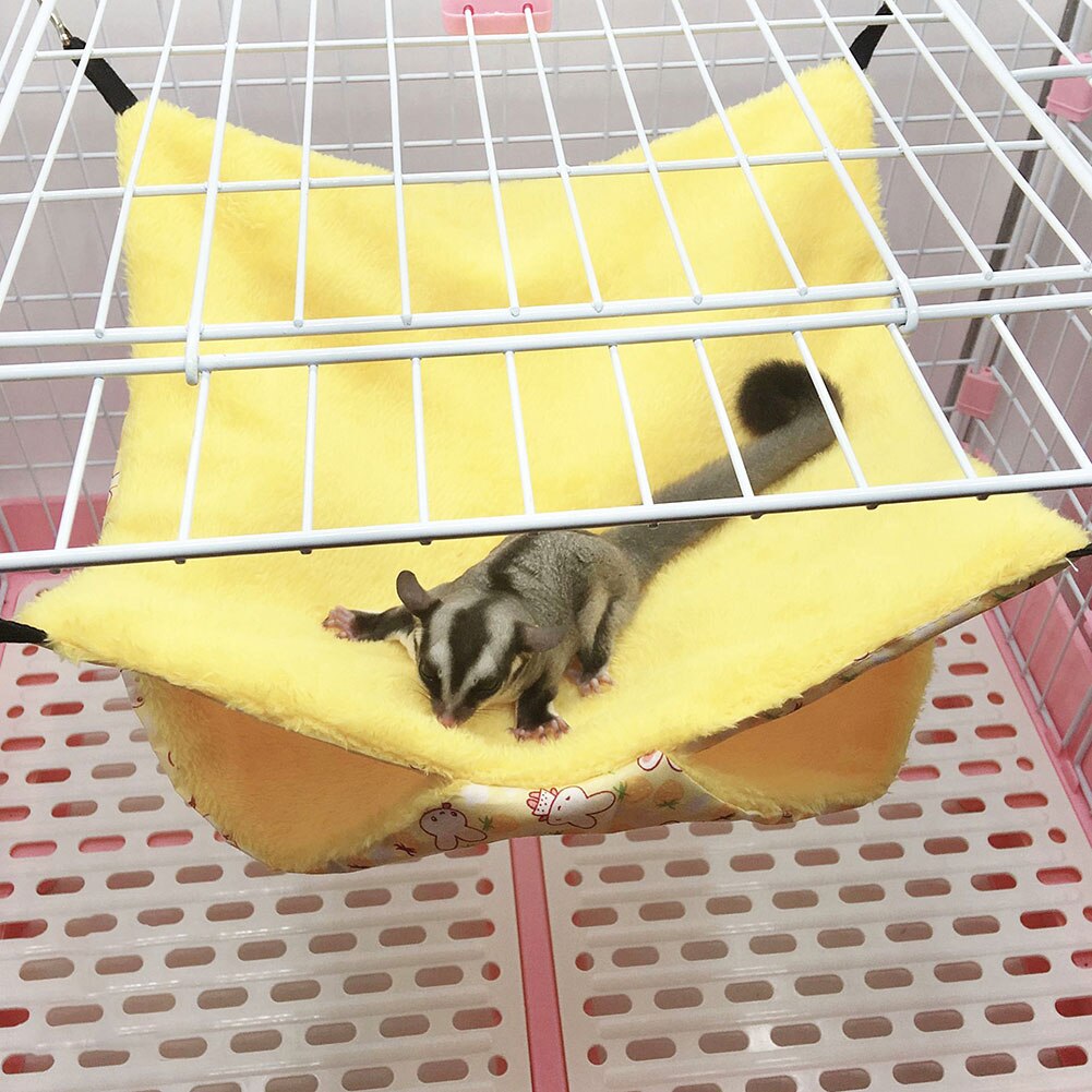 Warm Hamster Haak Hangmat Hamster Eekhoorn Opknoping Bed Nest Hangmat Swing Kooi Slapen Nest Kleine Huisdier Hangmat Huisdier Producten