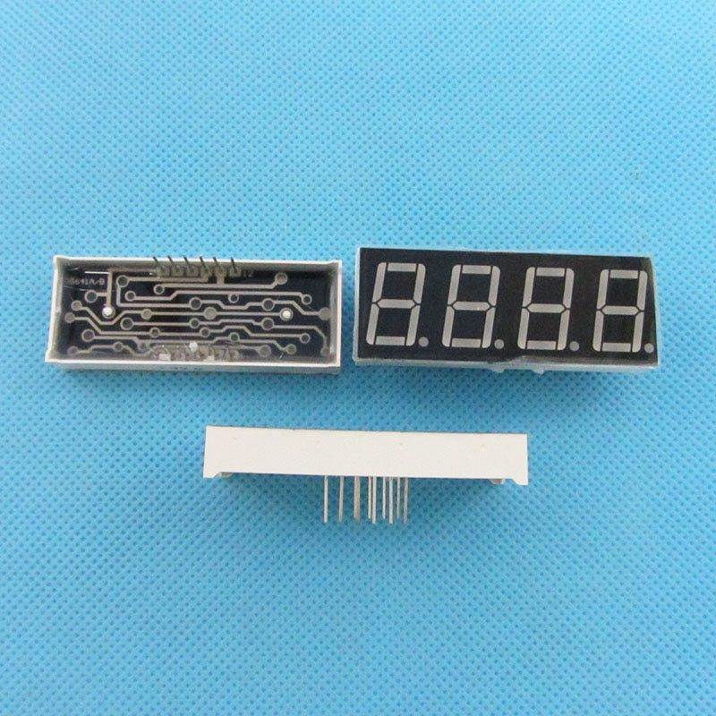 5 pcs 4 Bit Digital Tube Common Annode Digital Tube 0.56" 0.56in. Red LED Digit 7 Segment Display +