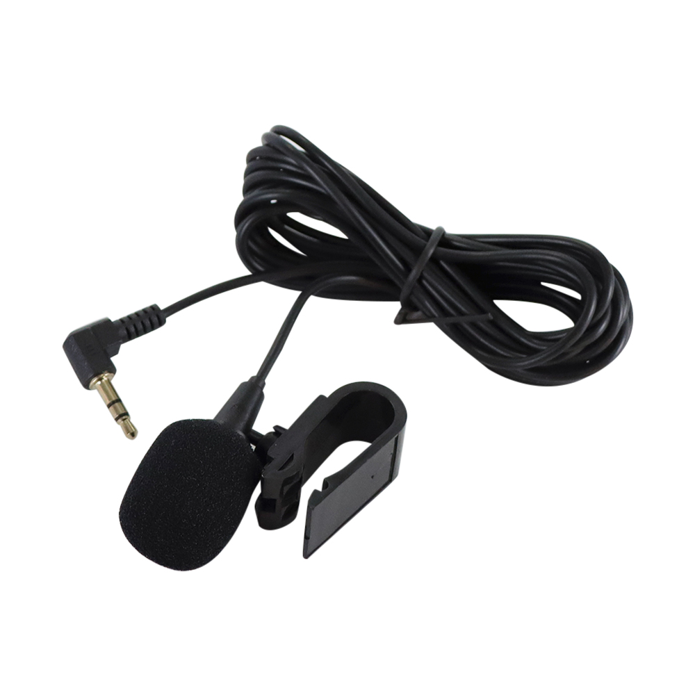 Home Car Audio Microphone 3.5mm Clip Jack Plug Mic Stereo Mini Wired External Microphone For Auto DVD Radio 3m Long: green